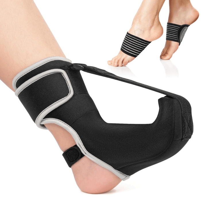 Adjustable Support Brace With Arch Plantar Pads