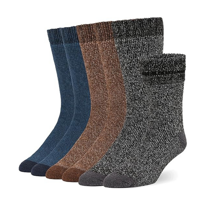 6 Pairs Soft Cushioned Socks For All Day Support