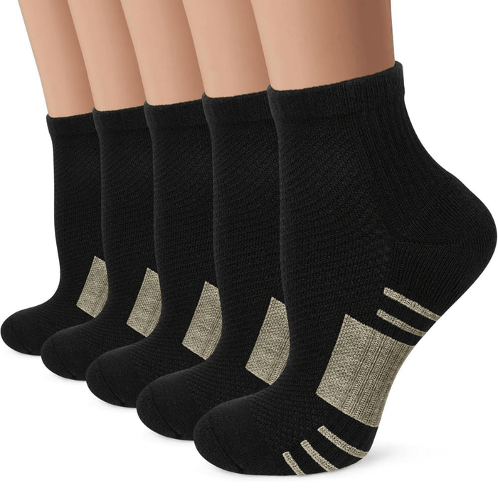 5 Pieces Of Lightweight Design Compression Plantar Socks