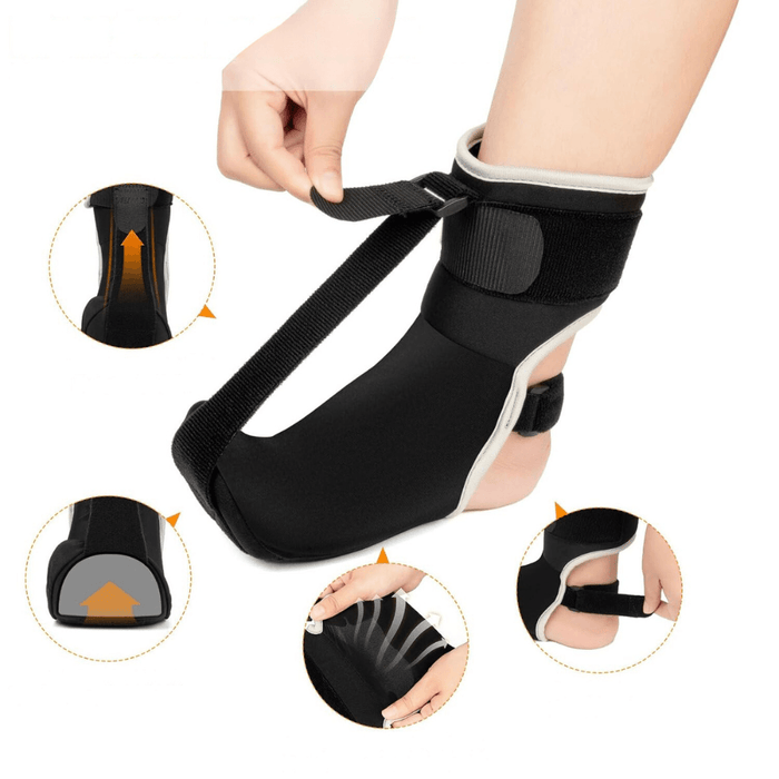 Adjustable Support Brace With Arch Plantar Pads