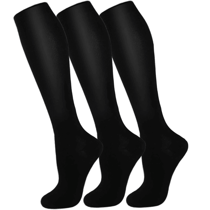 3 Pairs Of Stretchable Compression Socks For Everyday Wear