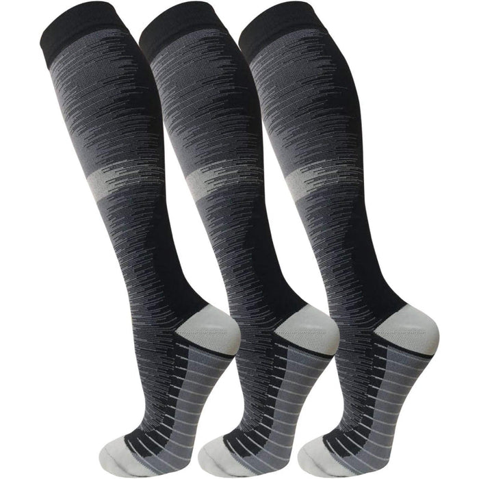 3 Pairs Copper Antimicrobial Socks – Support and Compression