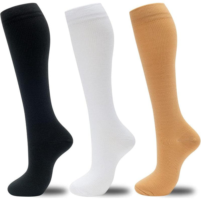 3 Pairs Circulation Support Compression Socks