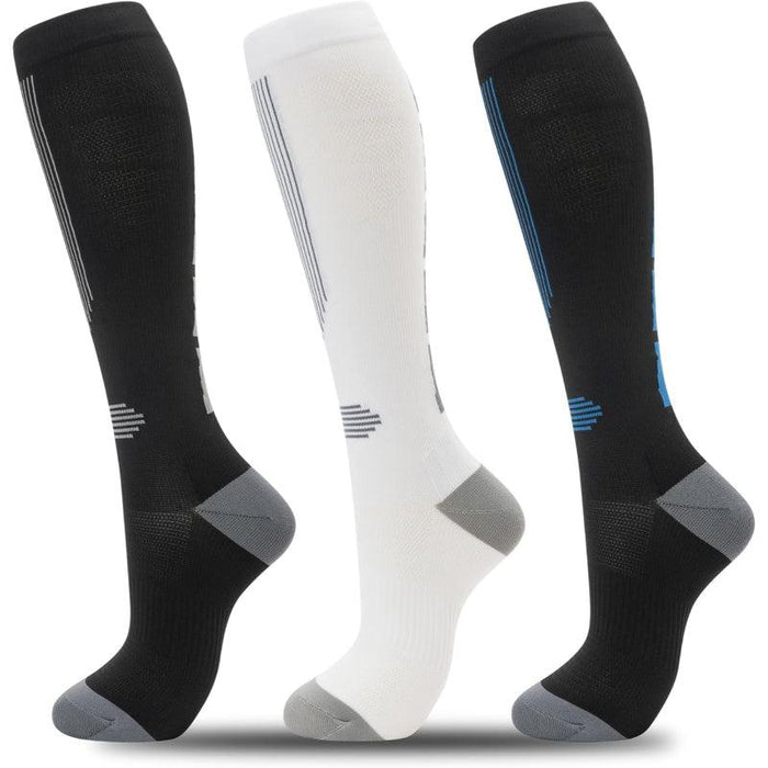 3 Pairs Circulation Support Compression Socks