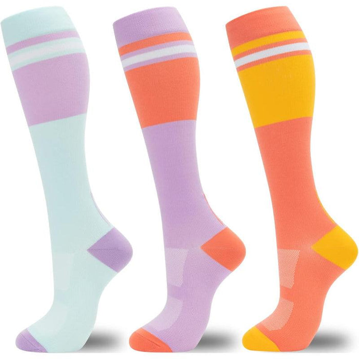 3 Pairs Circulation Support Compression Socks