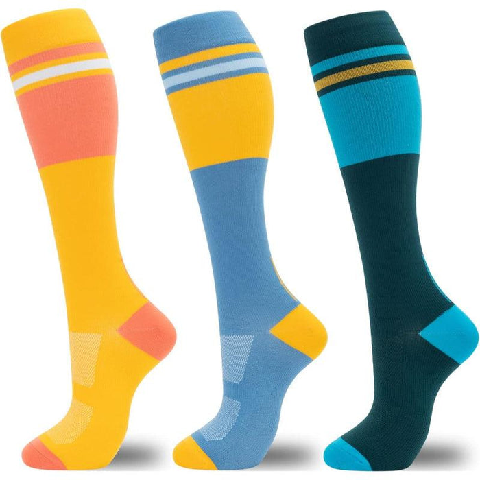 3 Pairs Circulation Support Compression Socks