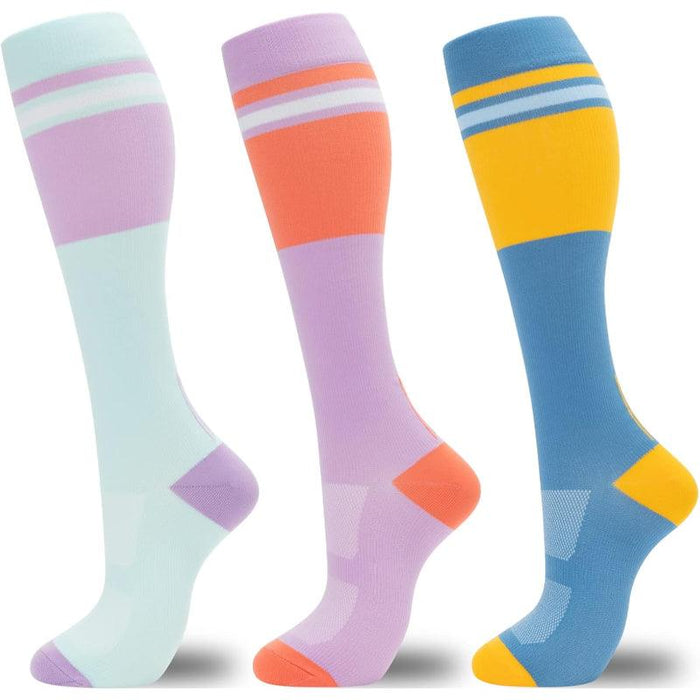 3 Pairs Circulation Support Compression Socks