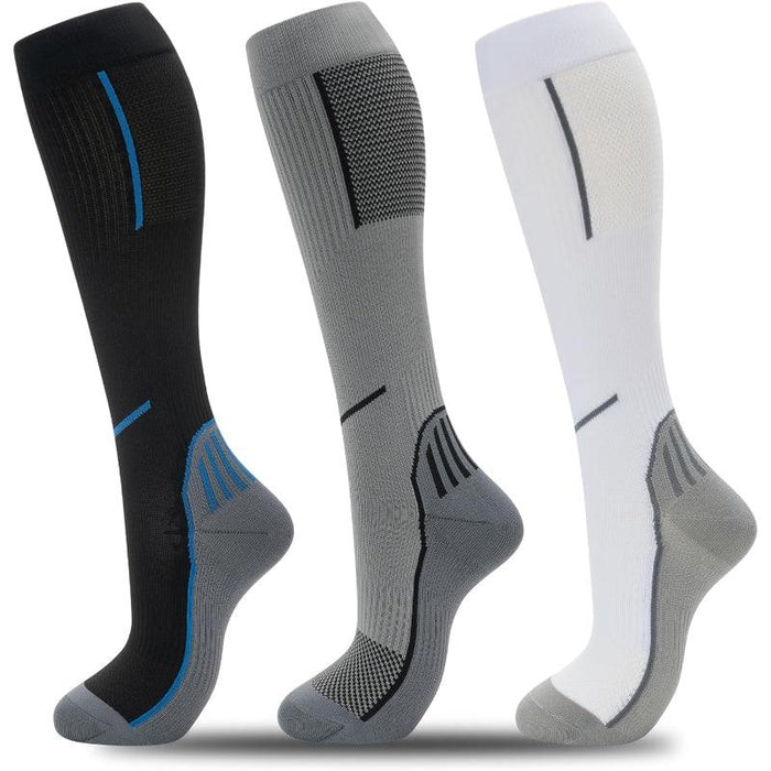 3 Pairs Circulation Support Compression Socks