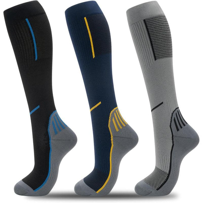 3 Pairs Circulation Support Compression Socks