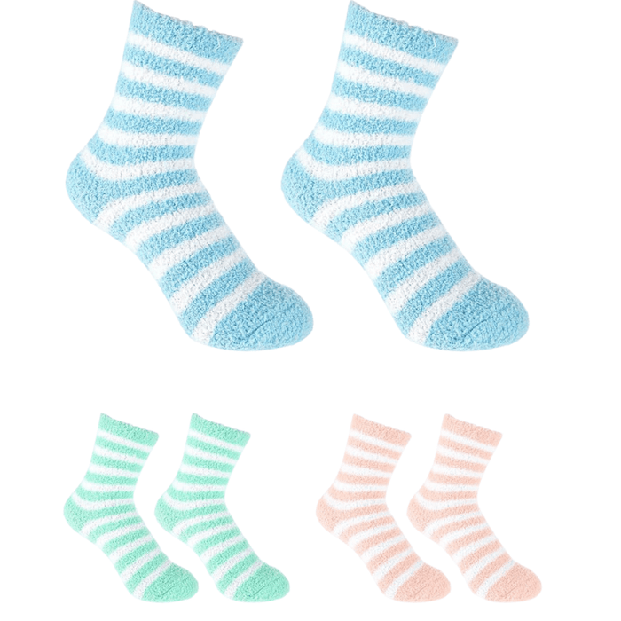 3 Pair Of Reusable Aloe Gel Socks For Moisturizing Care