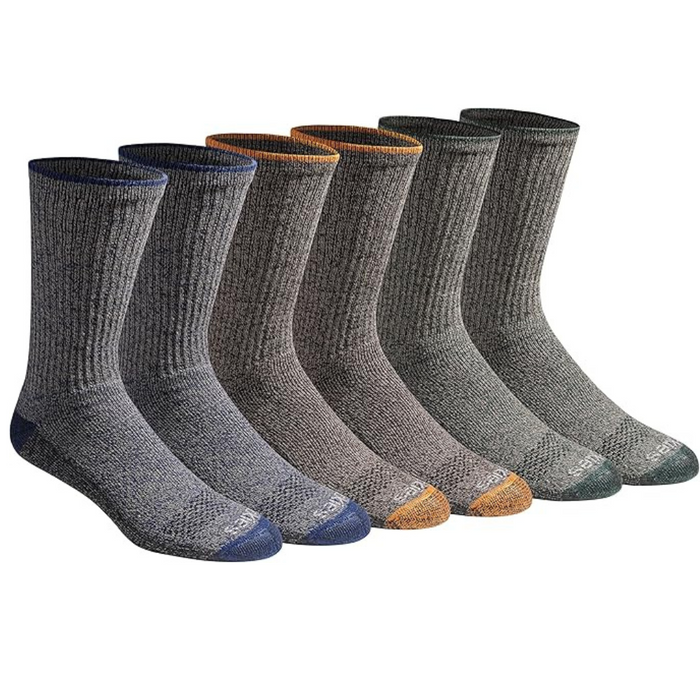 6 Pair Soft Cushioned Socks For Active Lifestyles