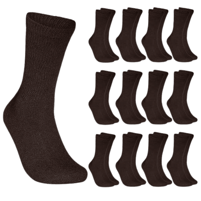 12 Pairs Non Binding Crew Neuropathy Socks