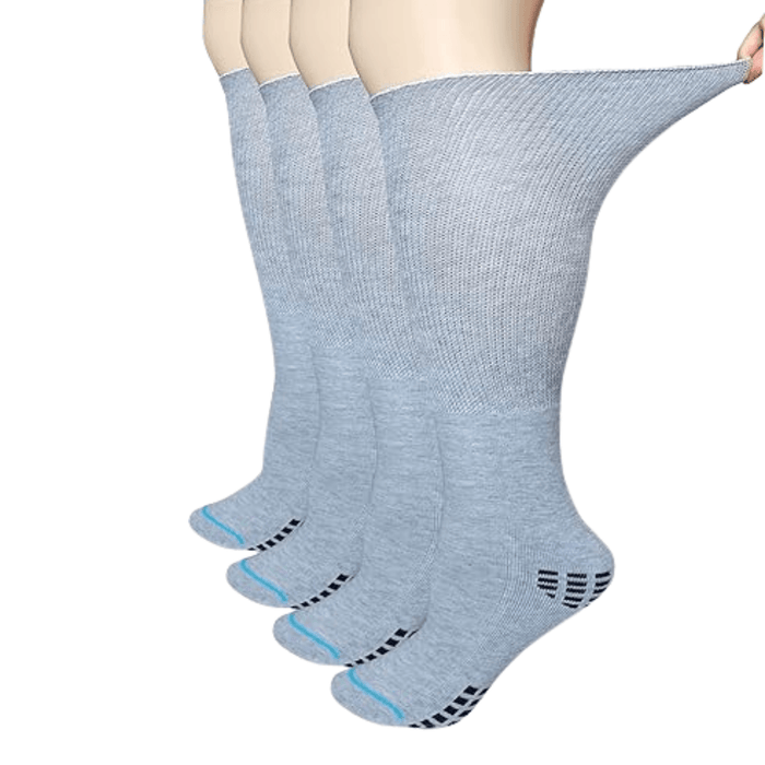 4 Pair Extra Wide Orthopedic Socks For Comfort