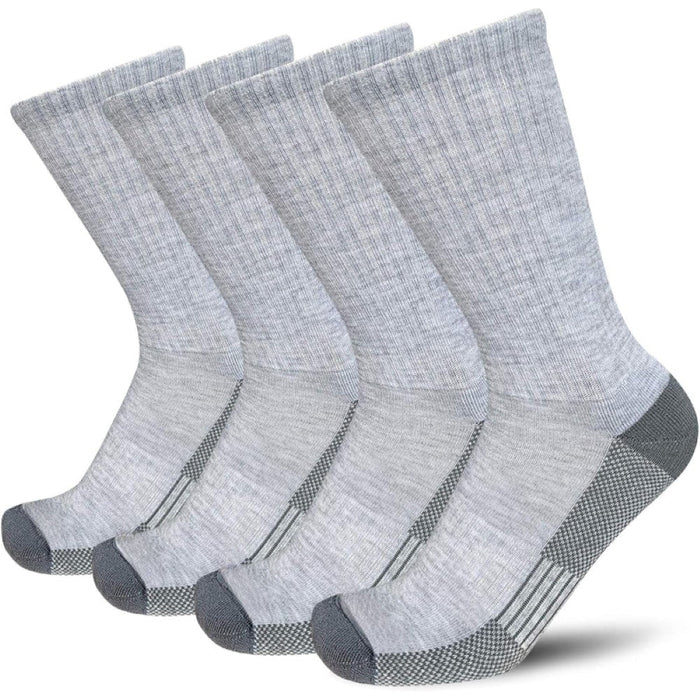 4 Pairs Antimicrobial Daily Wear Boot Socks - Comfort and Durability