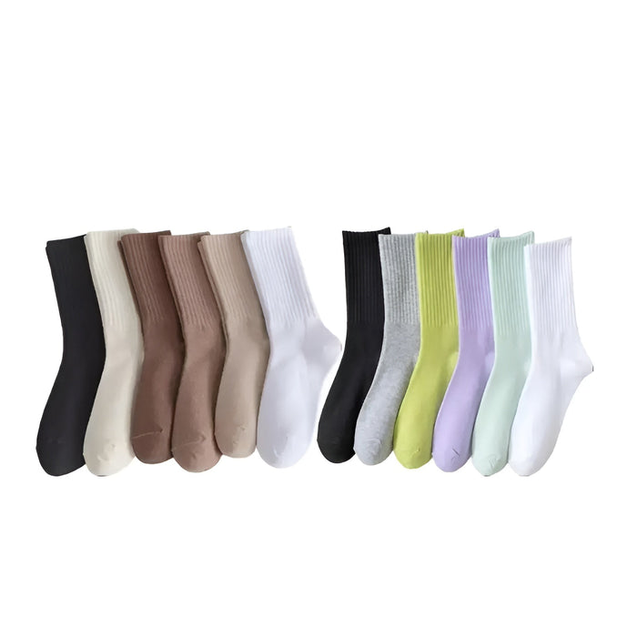 Soft And Comfortable Ribbed Socks Set