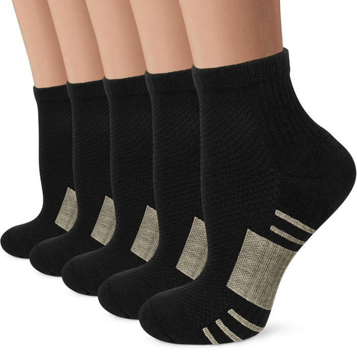 5 Pieces Of Lightweight Design Compression Plantar Socks