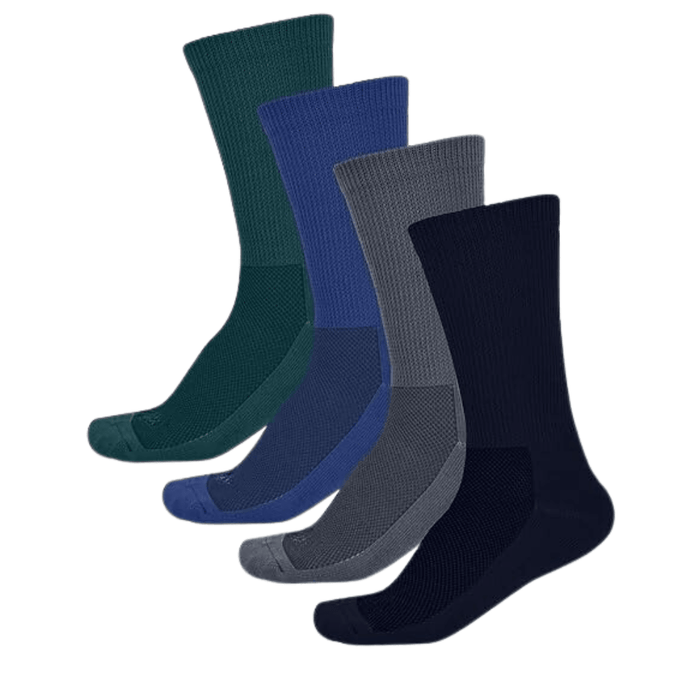 4 Pairs Non Binding Crew Neuropathy Socks