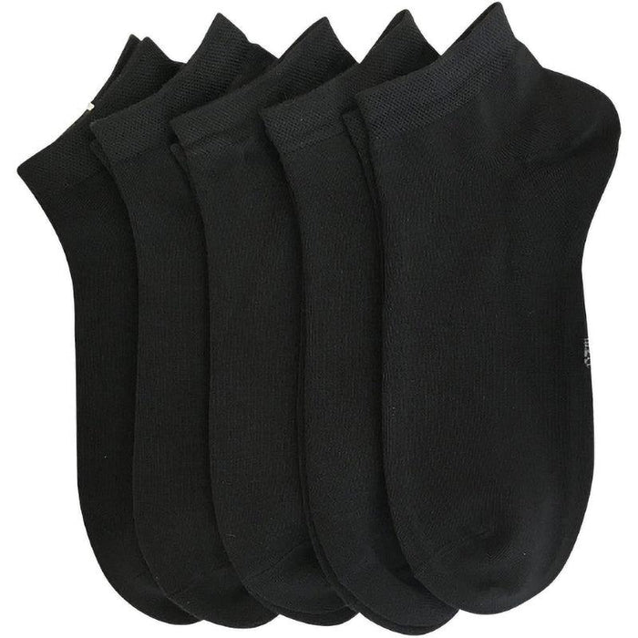 5 Pack Bamboo Viscose Low Cut Antimicrobial Socks