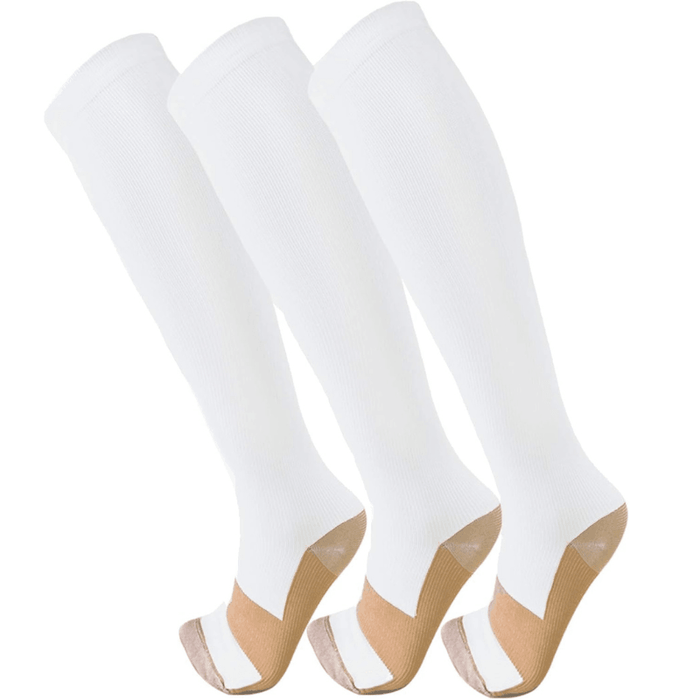 3 Pairs Of Stretchable Compression Socks For Everyday Wear