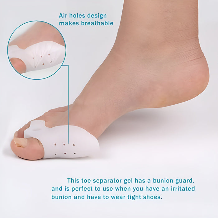 7 Pc Toe Alignment And Bunion Relief Kit With Gel Pads And Spacers