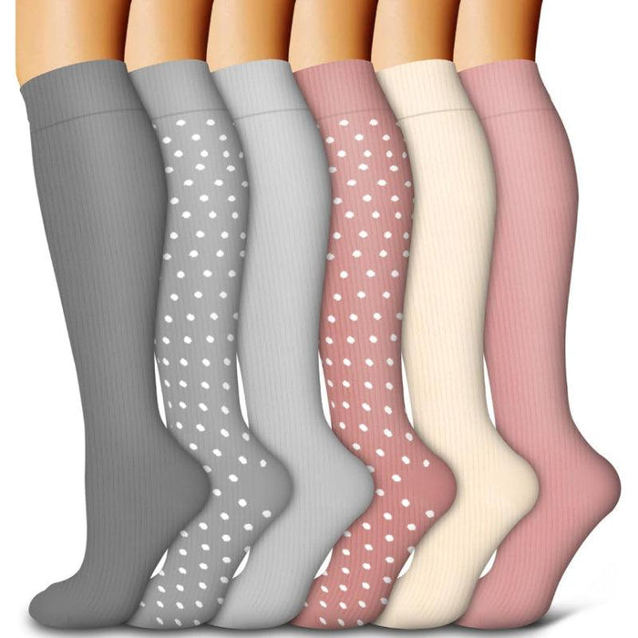 6 Pack Copper Compression Socks