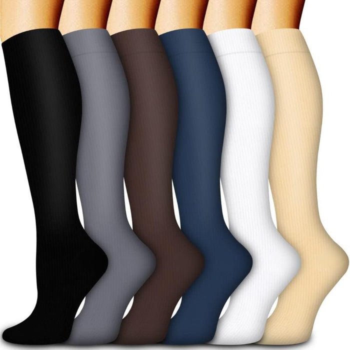 6 Pack Copper Compression Socks