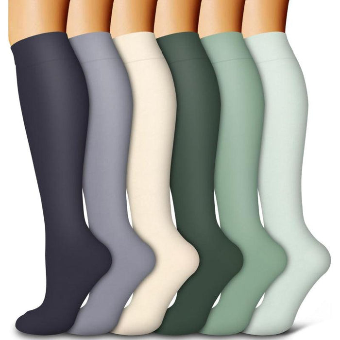 6 Pack Copper Compression Socks