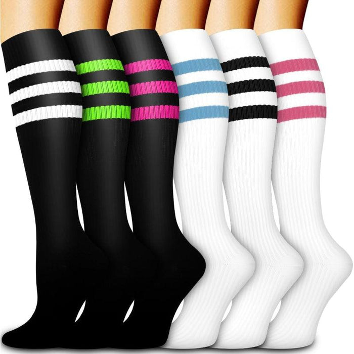 6 Pack Copper Compression Socks