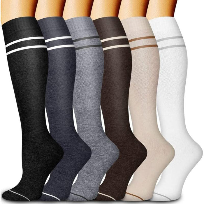 6 Pack Copper Compression Socks