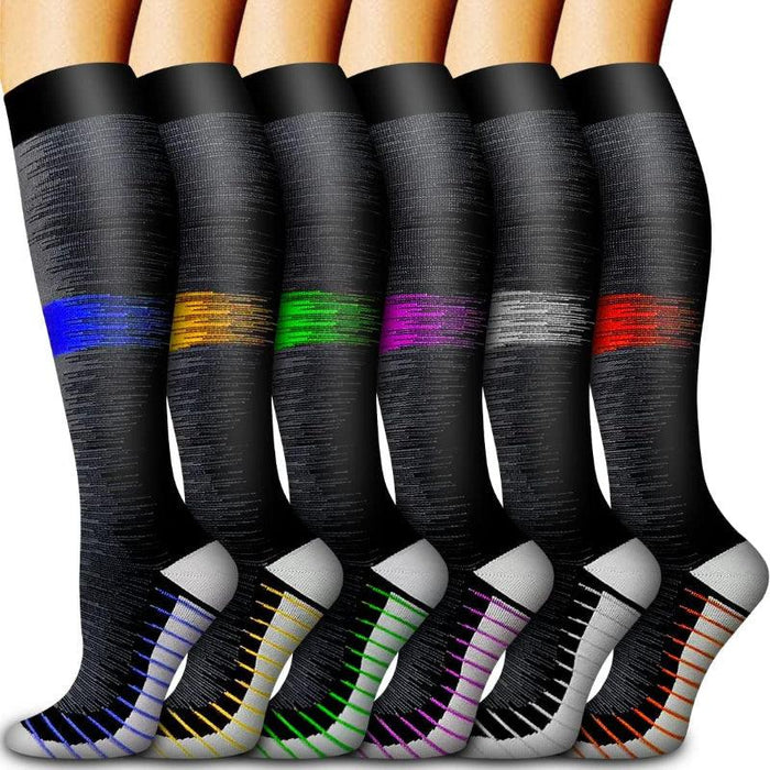 6 Pack Copper Compression Socks