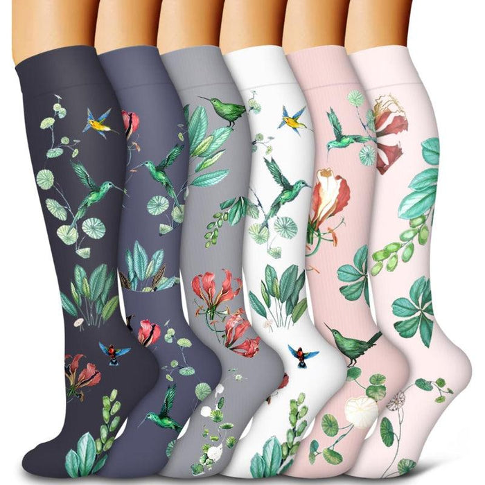 6 Pairs Copper Compression Socks