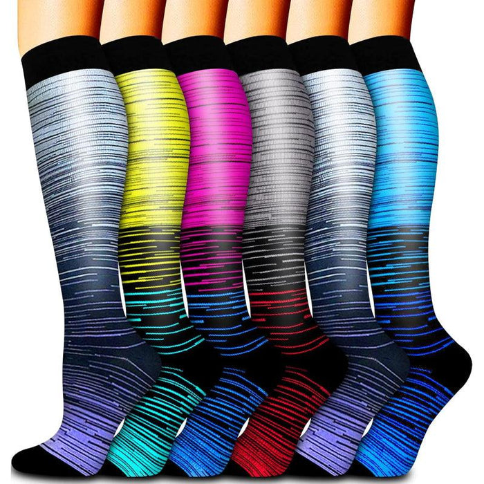 6 Pairs Copper Compression Socks