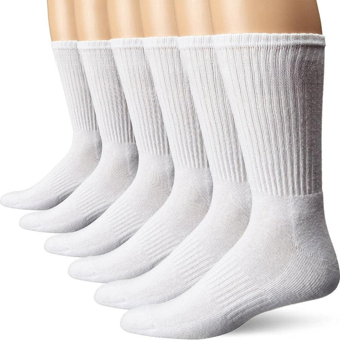 6 Pairs Cushion Toe Socks With Band