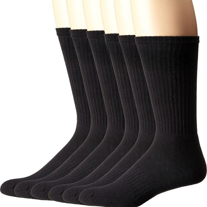 6 Pairs Cushion Toe Socks With Band