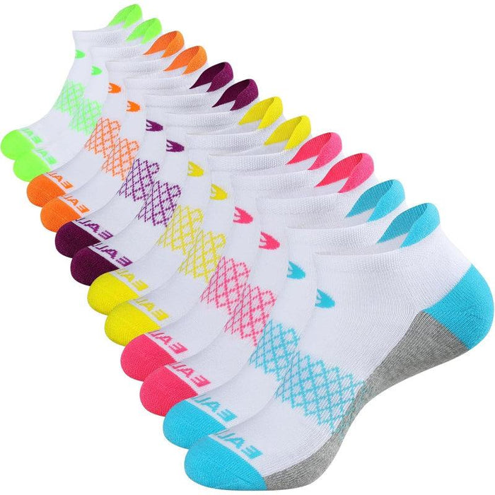 6 Pairs Running Athletic Cushioned Toe Socks