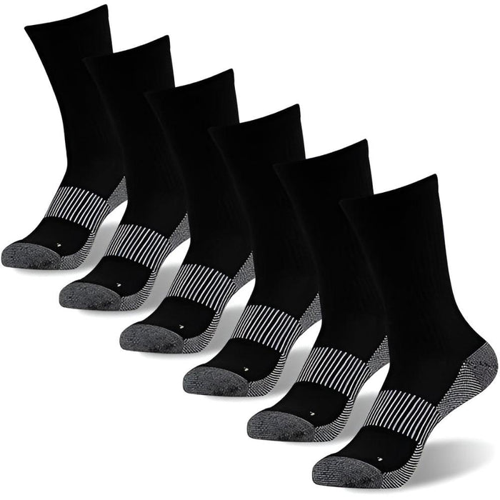 6 Pairs Copper Ion Arthritis Socks With Arch Support