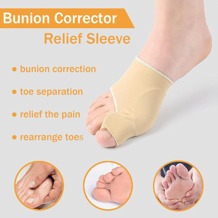 Gel Embedded Bunion Corrector Socks For Toe Alignment