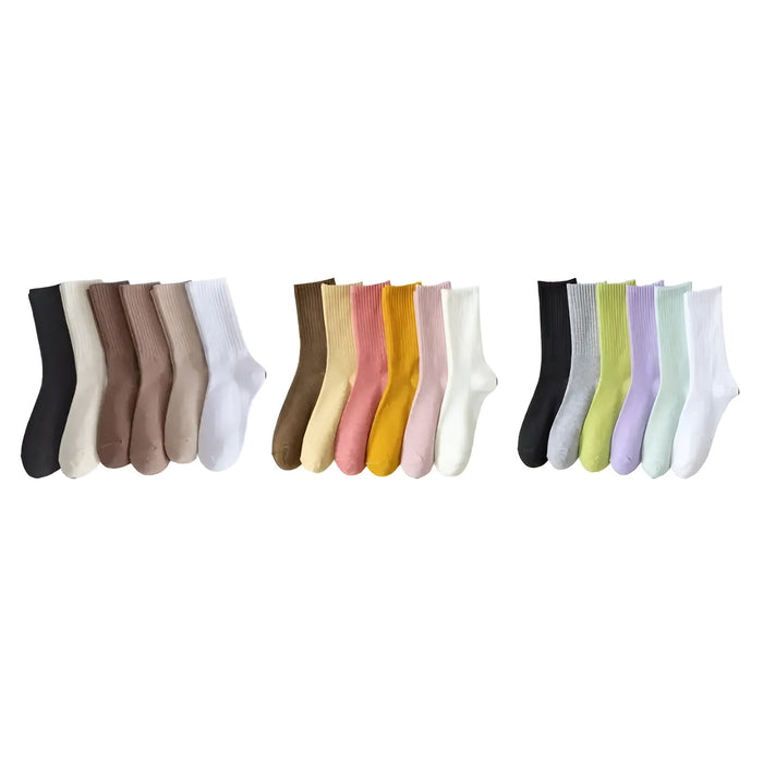 Soft And Comfortable Ribbed Socks Set