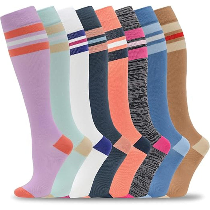 8 Pair Orthopedic Compression Socks For Running