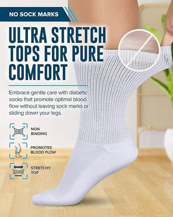 Non Binding Stretchable Arthritis Socks For All Day Comfort