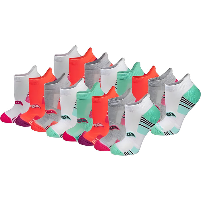 Pack Of 16 Athletic Low Cut Cushioned Socks