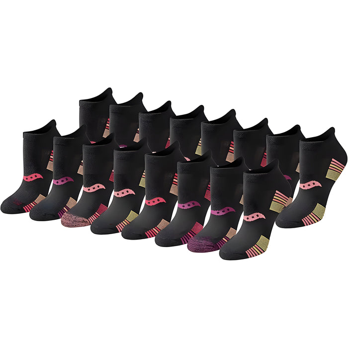 Pack Of 16 Athletic Low Cut Cushioned Socks