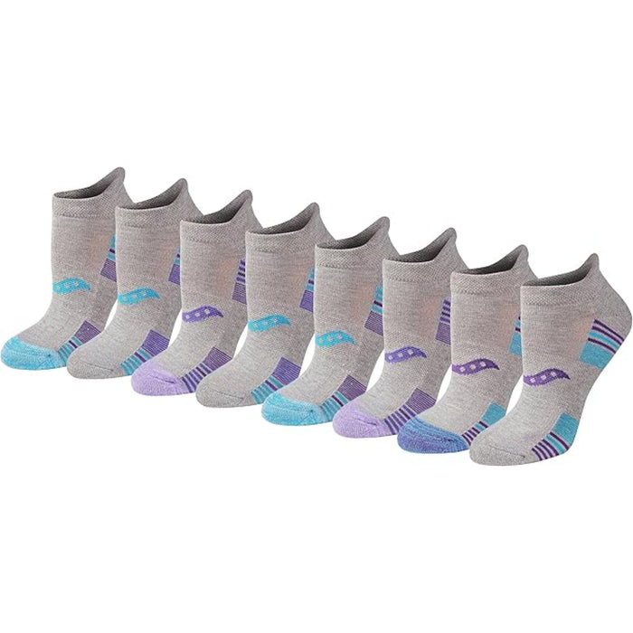 Pack Of 8 Athletic Low Cut Cushioned Socks