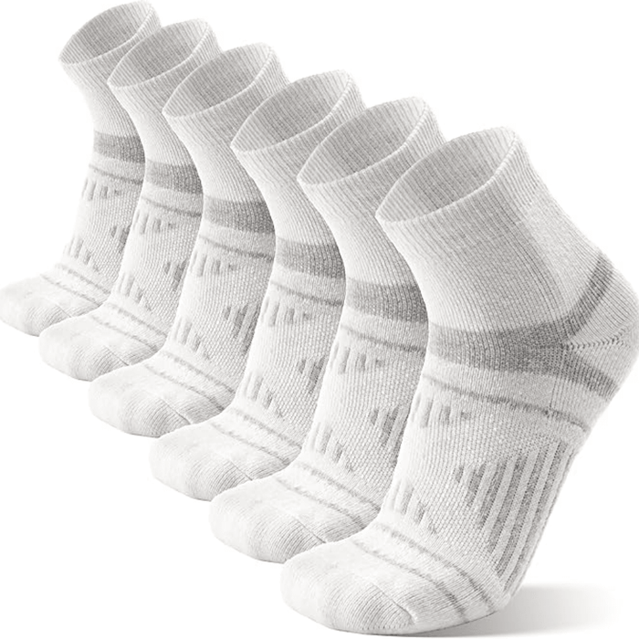 6 Pairs Of Cushioned Hiking And Running Plantar Socks