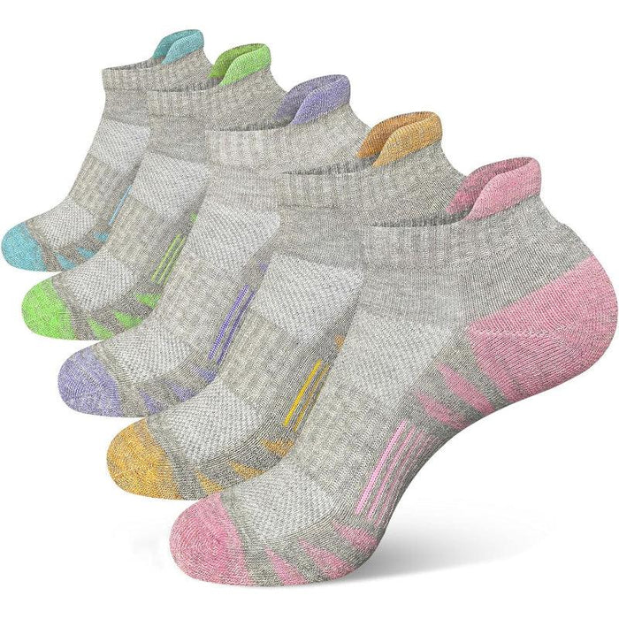 Anti Blister Cushioned Athletic Running Socks Pack Of 5 Pairs