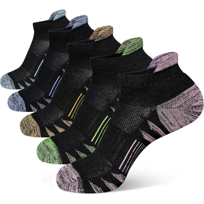 Anti Blister Cushioned Athletic Running Socks Pack Of 5 Pairs