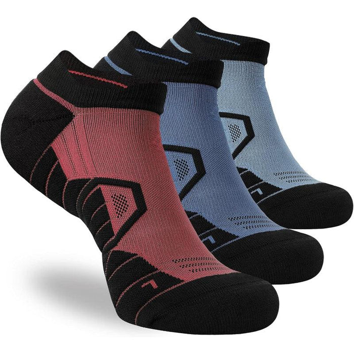 3 Pairs Athletic Anti Blister Running Socks - Performance and Comfort