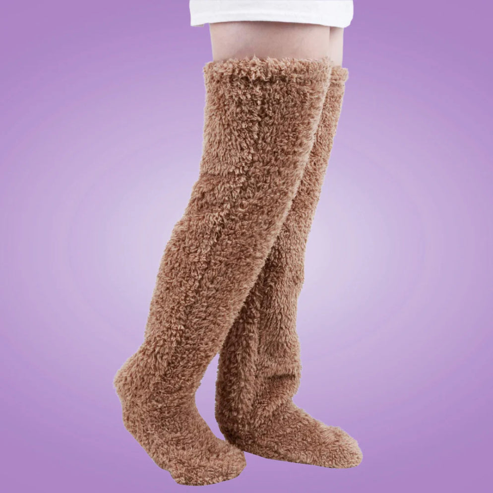 Fluffy Cuddle Sock Slippers — Compression & Plantar Socks