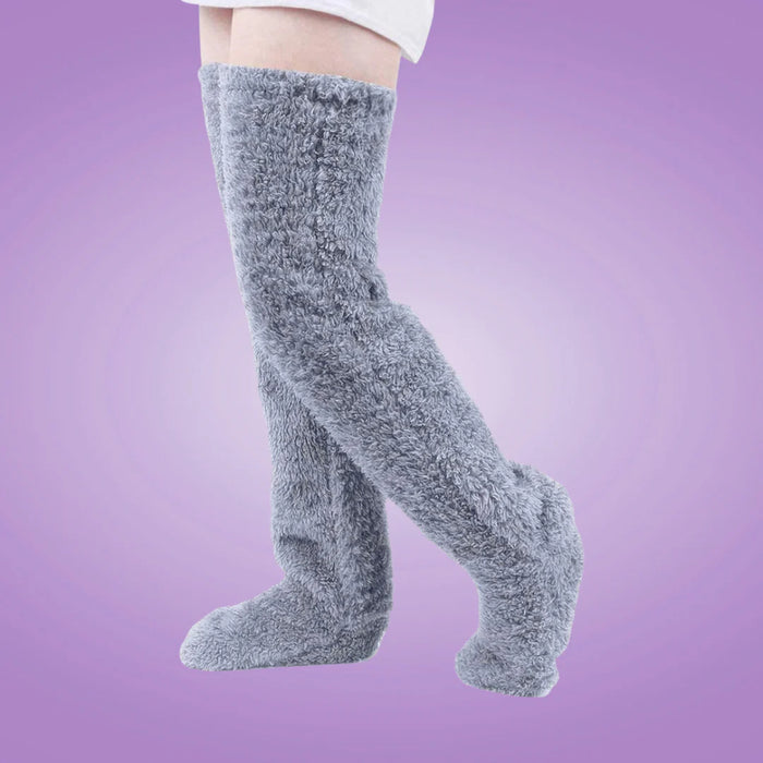 Fluffy Cuddle Sock Slippers