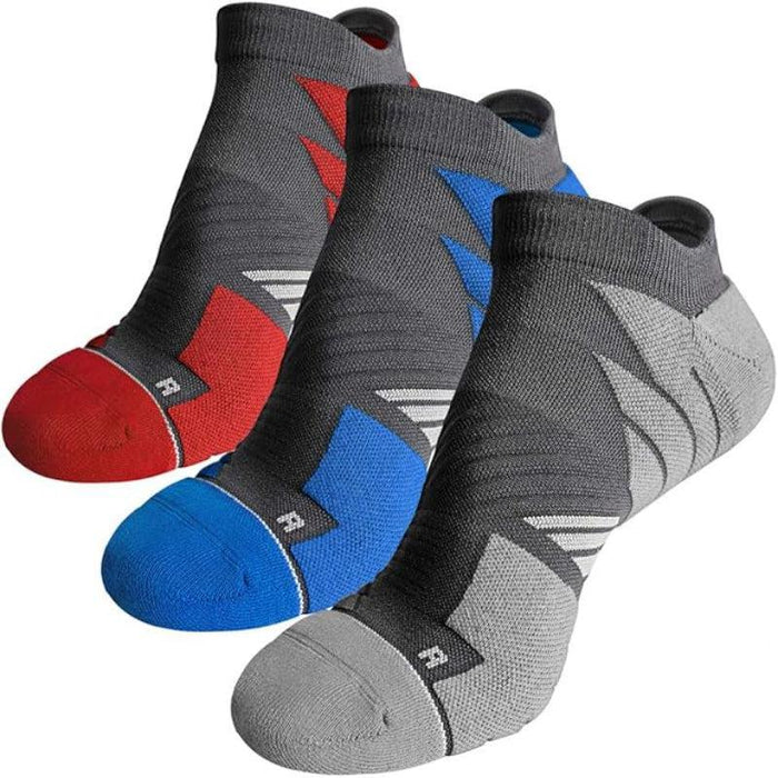 Pack Of 3 No Show Anti Blister Running Socks